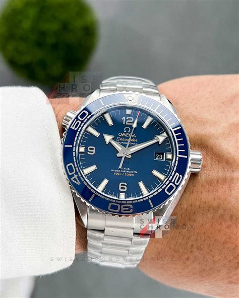 omega seamaster planet ocean gmt exclusive blue dial|omega seamaster planet ocean 43.5mm.